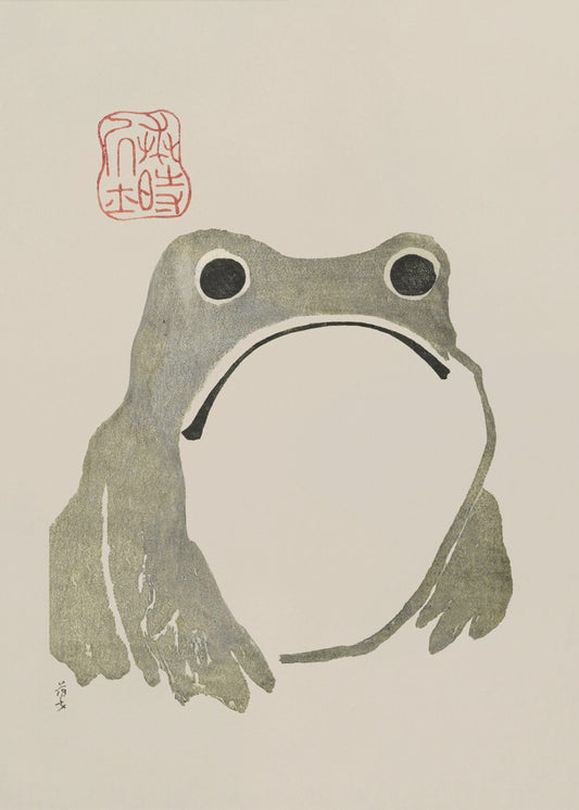 Grumpy Frog I Original | Canvas