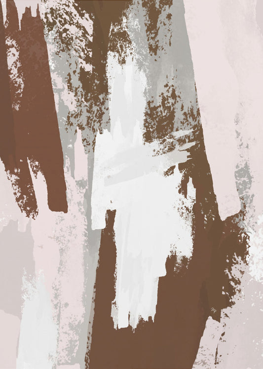 Abstract Brown Paint | Canvas