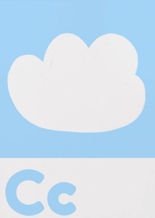Cloudy Alphabet Sky | Canvas