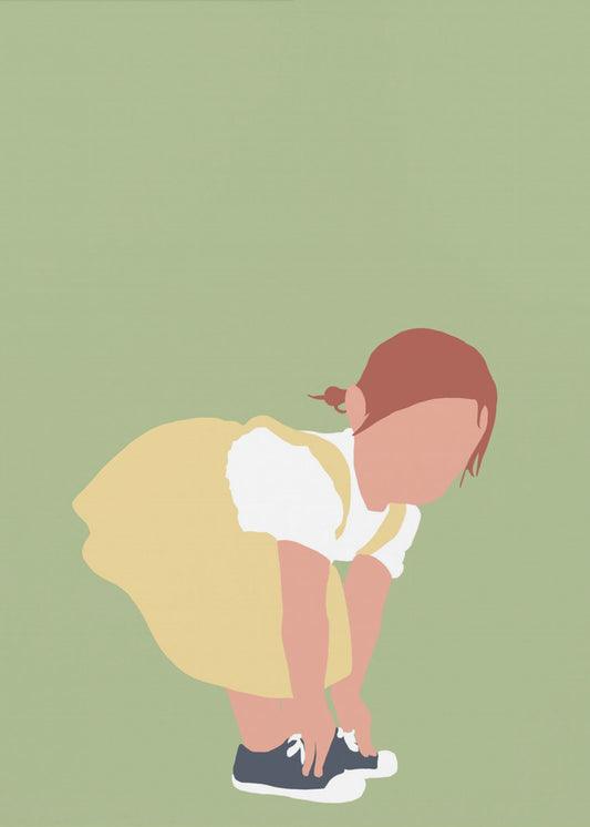 Lilou - Redhead Girl Silhouette | Canvas