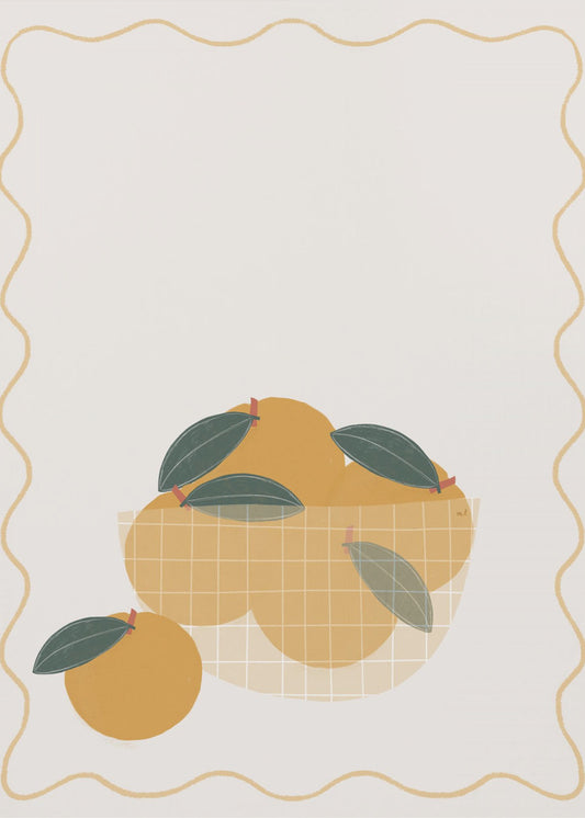 Bowl of Oranges | Canvas