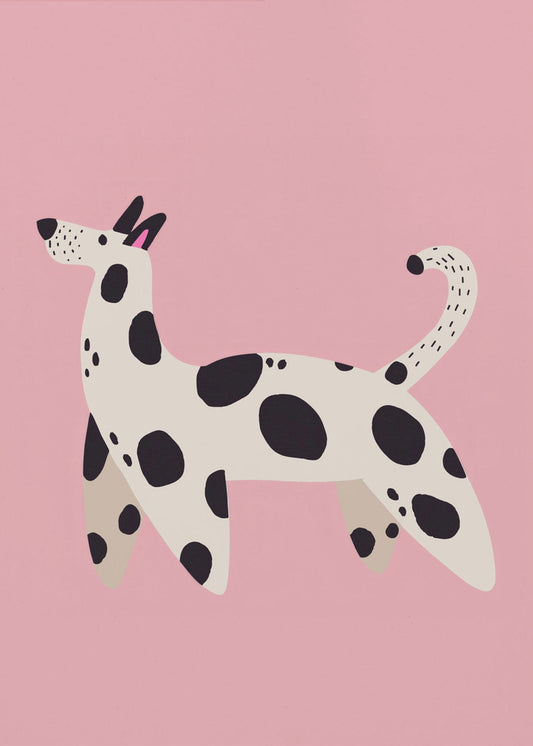 Spotted Pooch Stroll | Canvas
