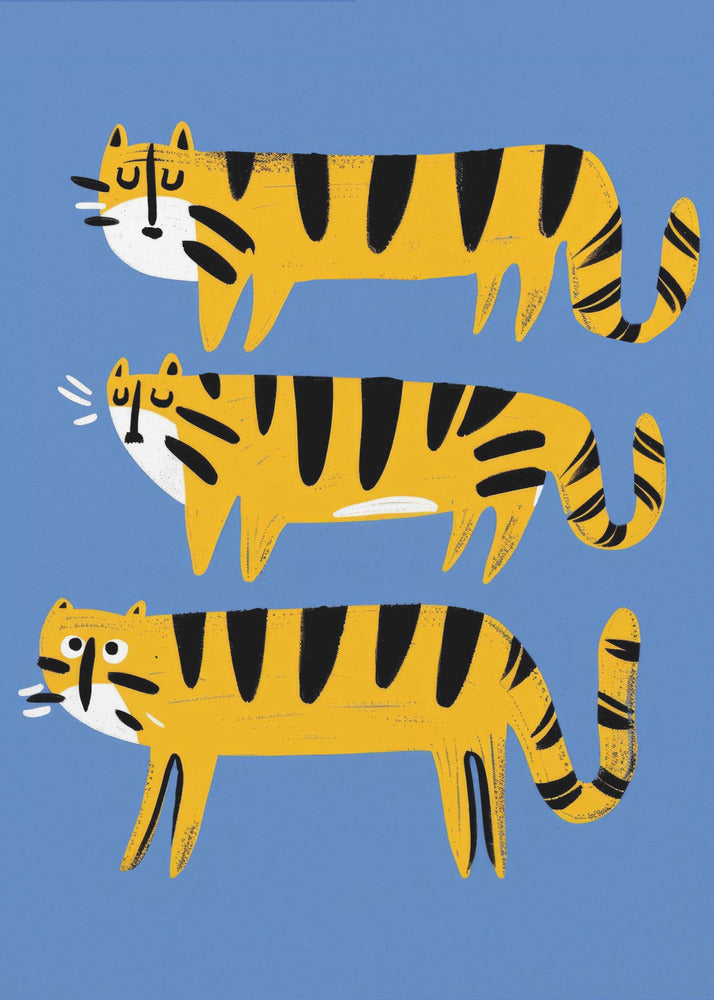Tiger Trio Parade | Poster