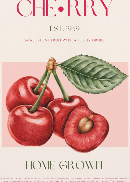 Sweet Red Cherries | Canvas