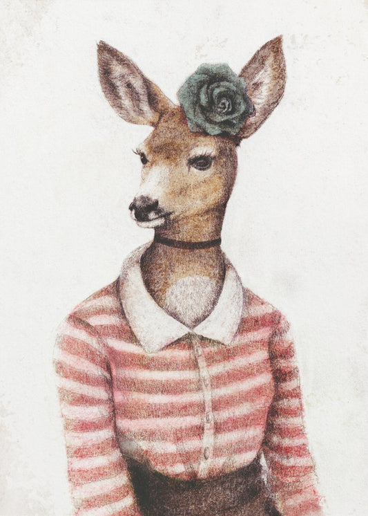 A Deer With A Human Body Shape | Canvas