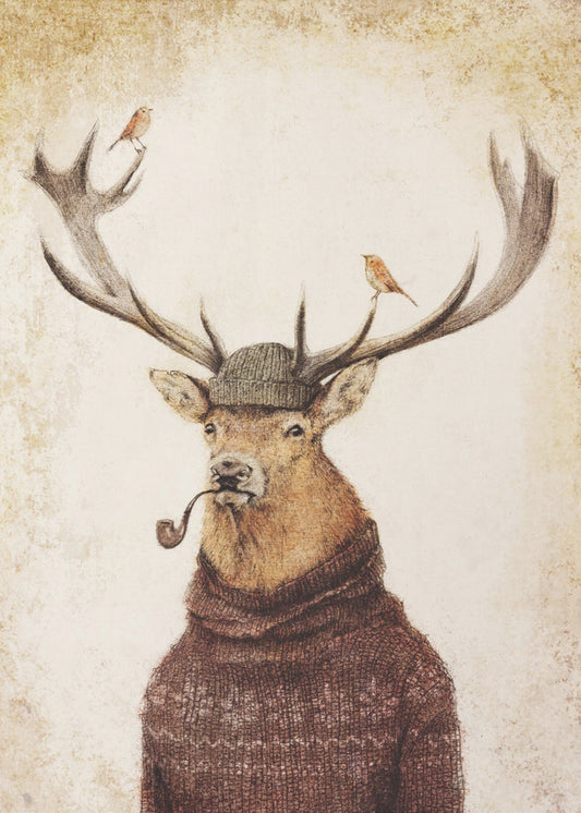 Winter Stag | Canvas