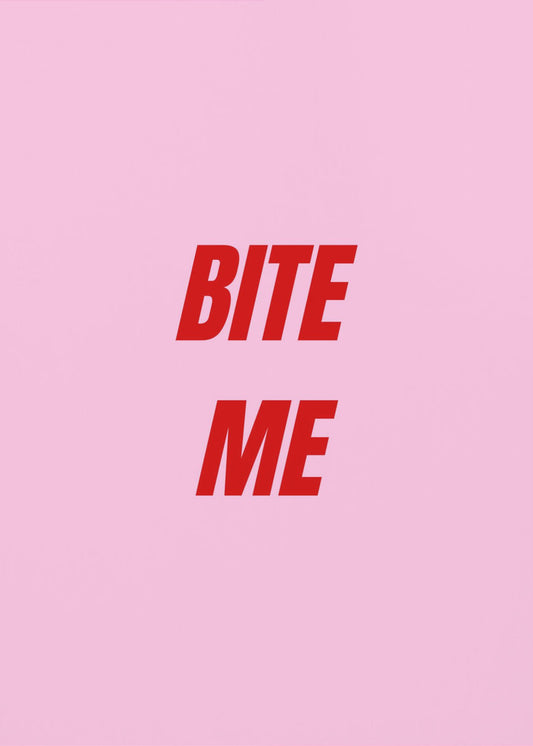 Red on Pink Boldness | Poster