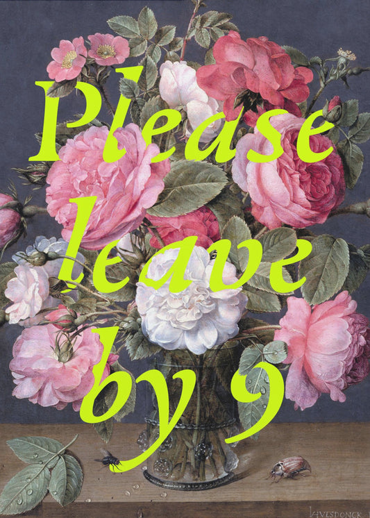 Floral Exit Request | Poster