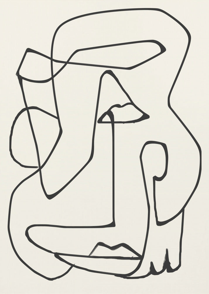Abstract Line Art | Canvas