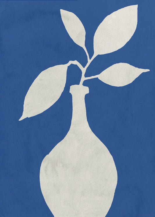 White Vase Silhouette | Canvas