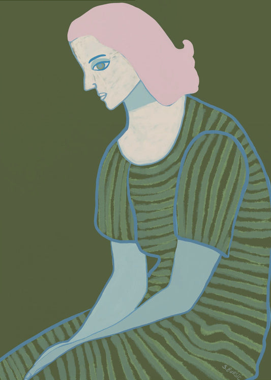Lady sitting | Poster
