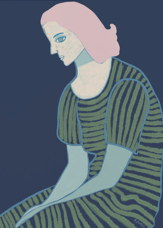 Lady sitting | Poster