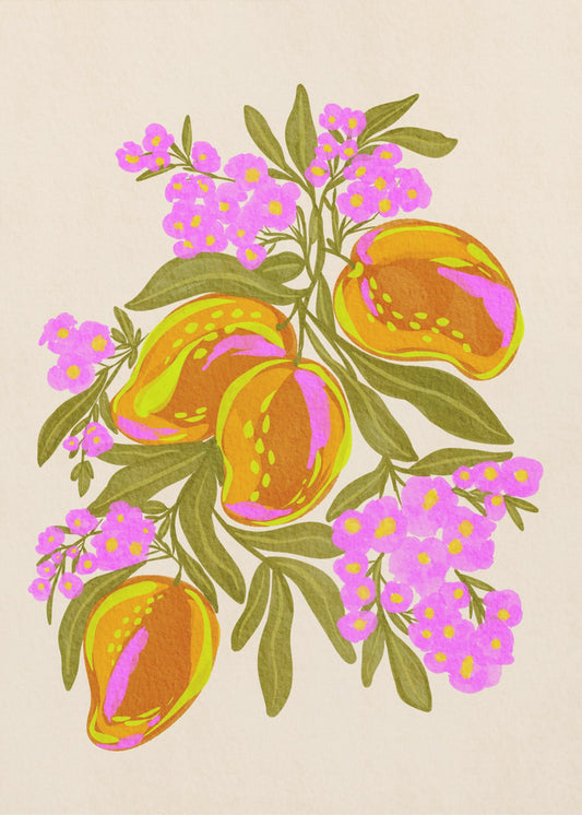 Vibrant Mangoes | Canvas