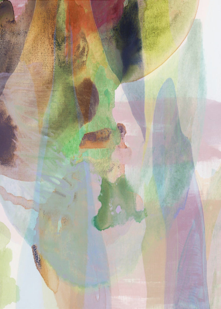 Translucent Abstract in Muted Hues | Poster
