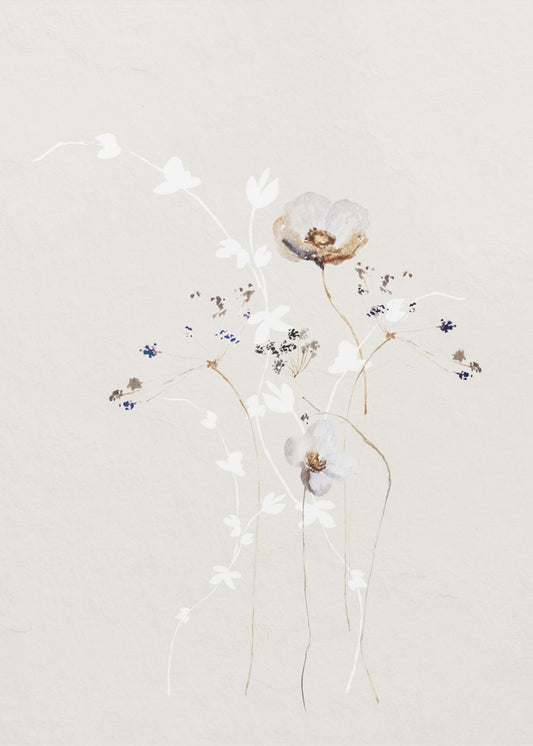 Ethereal Flowers With Subtle Hues | Canvas