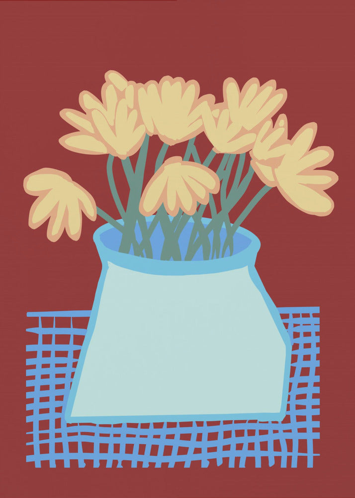 Daisies in vase | Poster