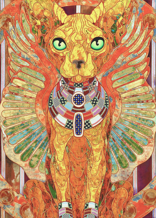 Stylized Sphinx Cat | Canvas