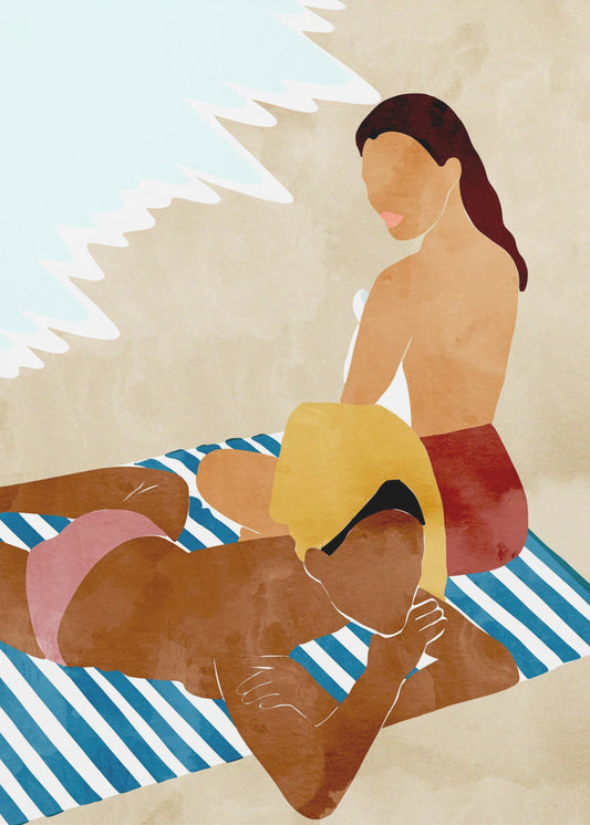 Minimalist Beach Scene | Canvas