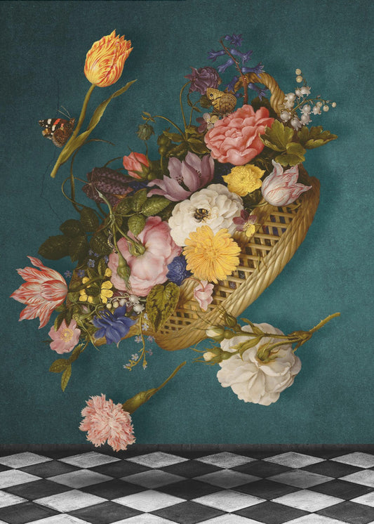 Floating Floral Basket | Canvas