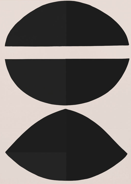 Black Geometric Shapes | Poster