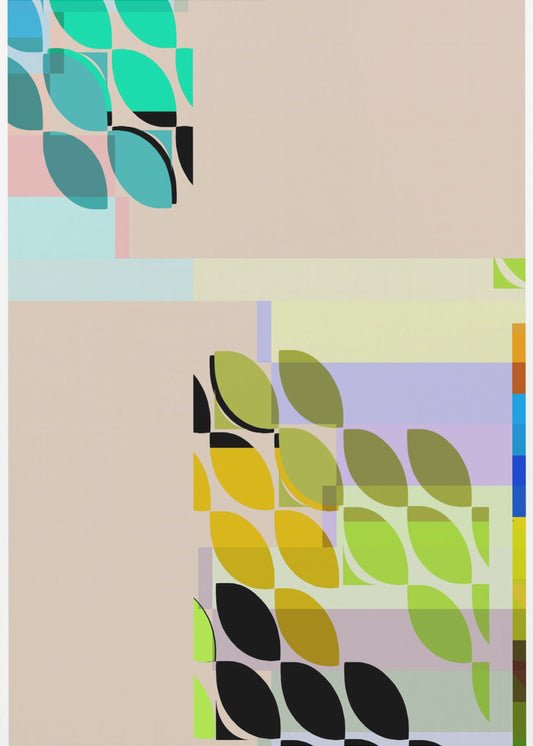 Colorful Leaf Like Shapes | Canvas