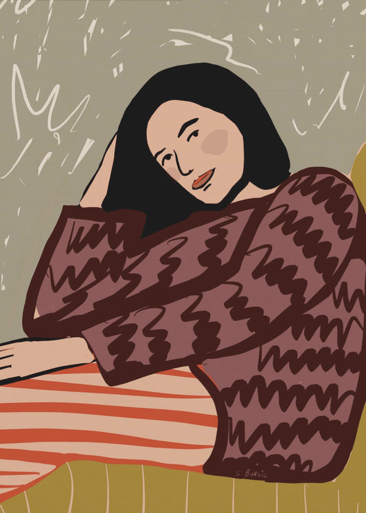 Lady SITTING | Canvas