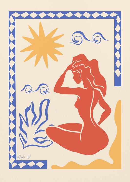 Sunbath (Trichromatic) | Canvas
