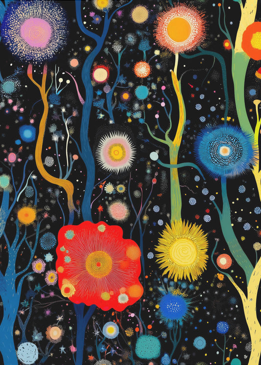 Vibrant Celestial Garden | Poster