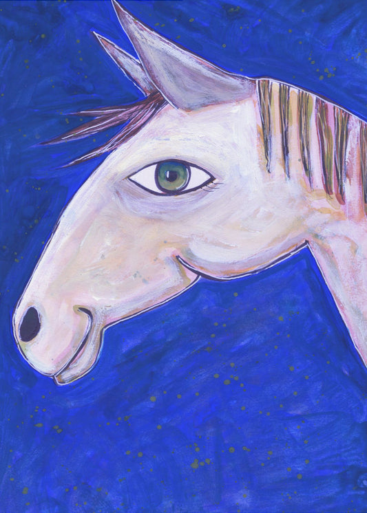 Dreaming of Horses Luminous Blue | Canvas