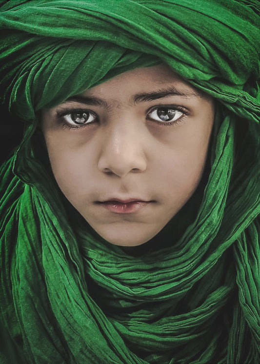 Green Boy | Canvas