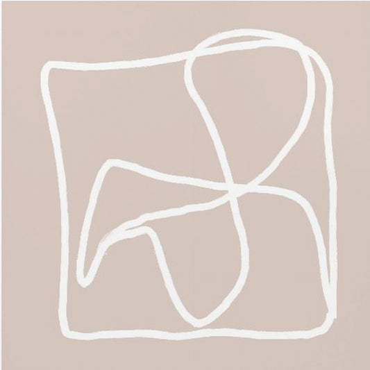 Beige abstract lines | Canvas